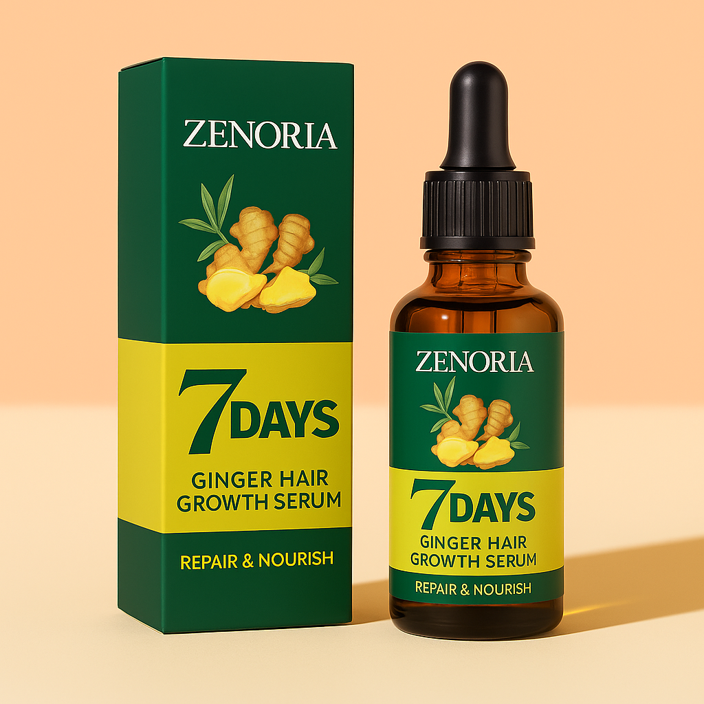 ZENORIA 7-Day Ginger Hair Serum for Growth & Repair