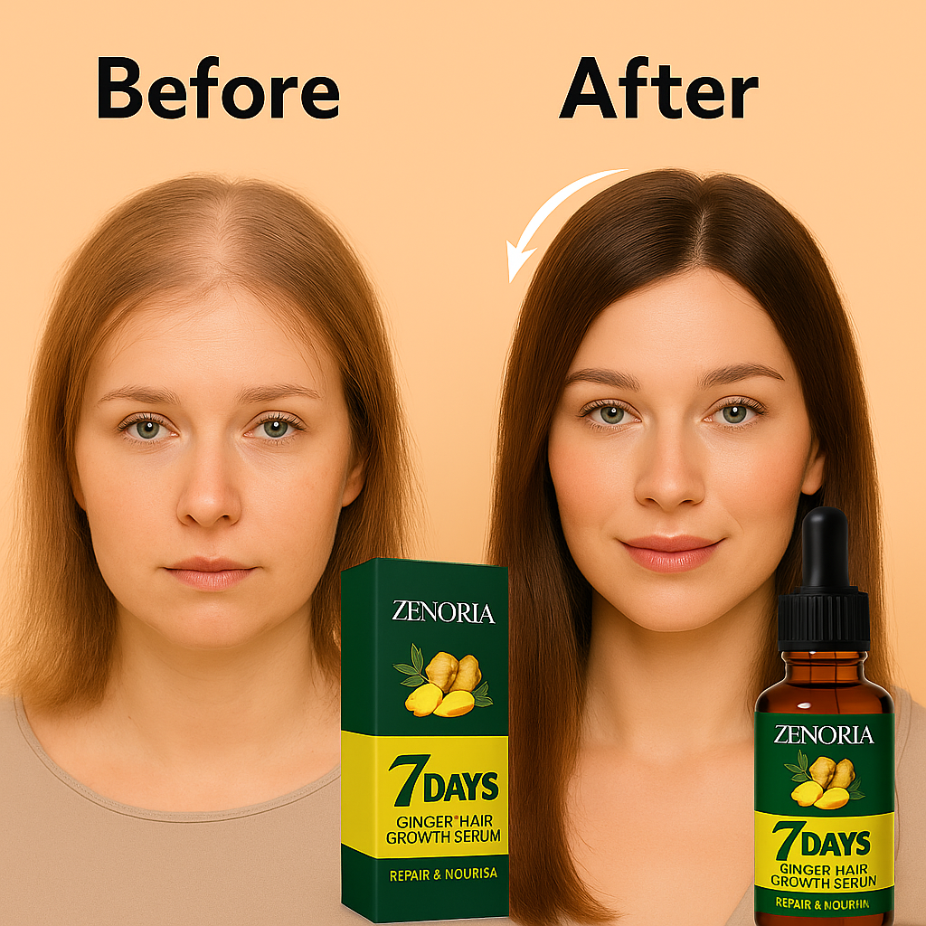 ZENORIA 7-Day Ginger Hair Serum for Growth & Repair