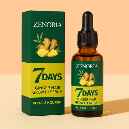 ZENORIA 7-Day Ginger Hair Serum for Growth & Repair