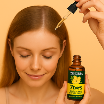ZENORIA 7-Day Ginger Hair Serum for Growth & Repair