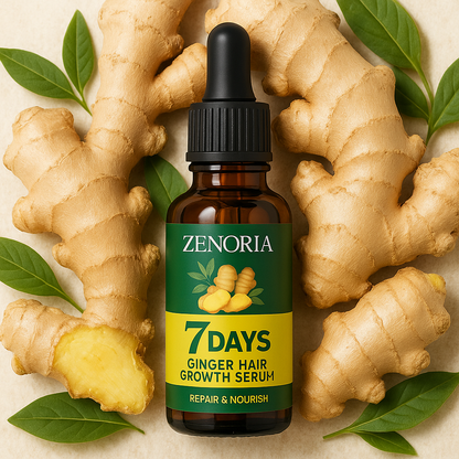 ZENORIA 7-Day Ginger Hair Serum for Growth & Repair